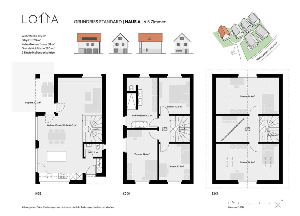 Freistehendes 6.5 Zi-Einfamilienhaus / ÜBERBAUUNG LOTTA / in Boswil, Haus E - Bild 9
