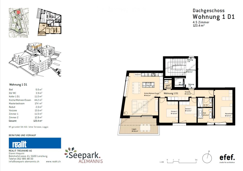 Wohnen am Hallwilersee mit Berg- und Seesicht – 4.5-Zimmer Dachwohnung - Bild 4