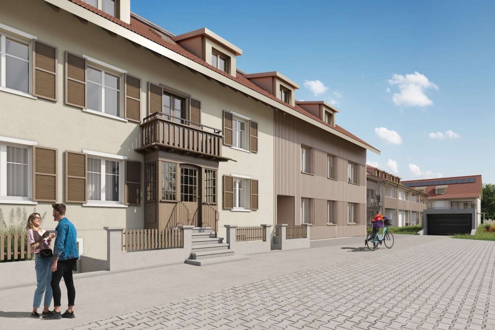 Neubauprojekt "Fortenbach" - Moderne 4.5-Zimmer-Wohnung in Ramsen - Aussenansicht