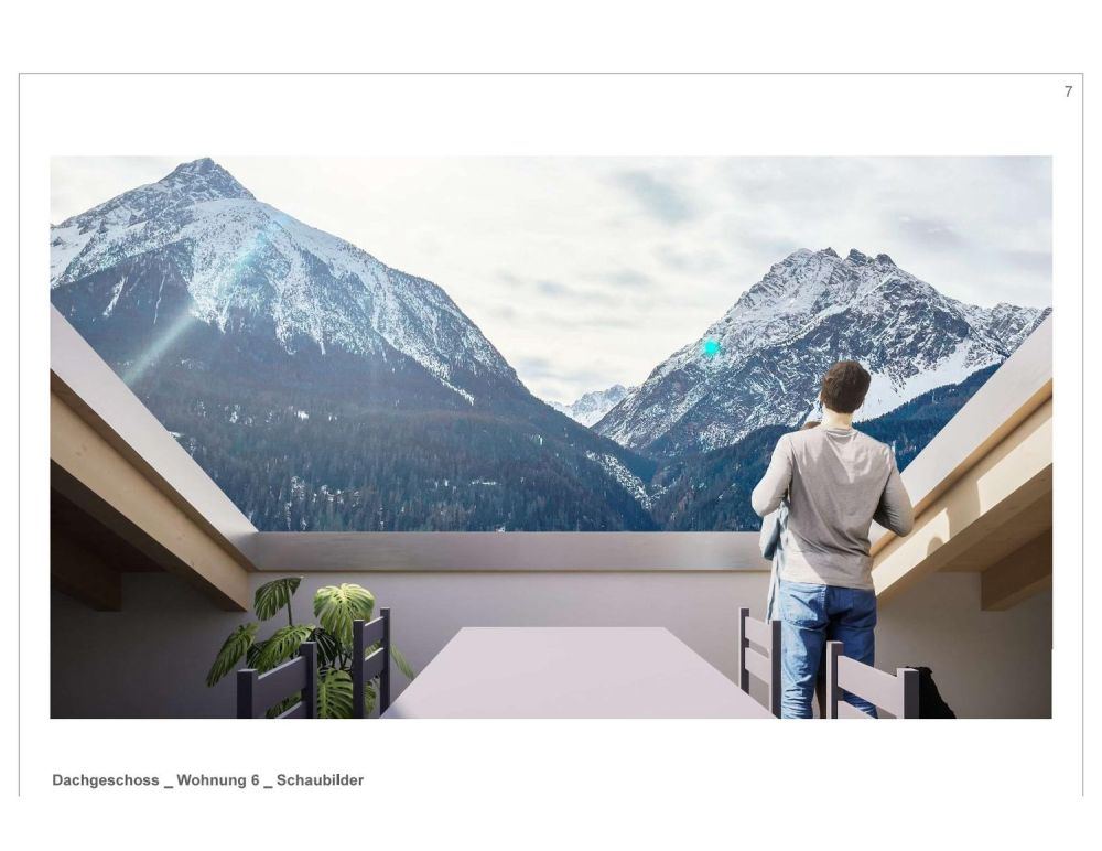 Moderne 2.5-Zimmer-Dachwohnung mit Bergblick in Scuol - Bild 4