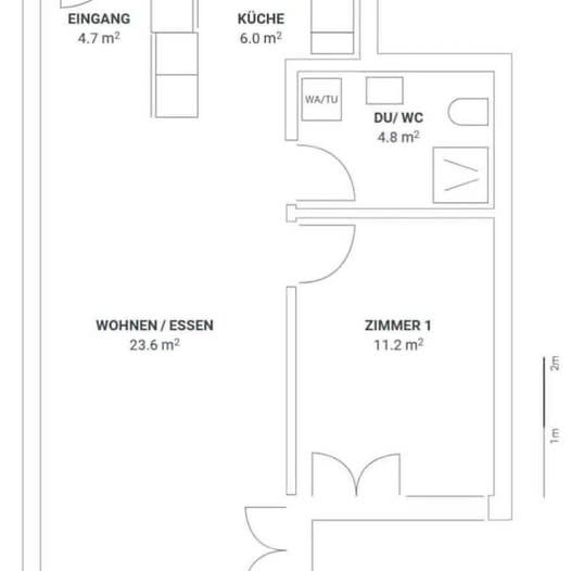 Möblierte 2.5-Zi-Wohnung, Neubau, Zentrum von Seengen AG - Bild 3