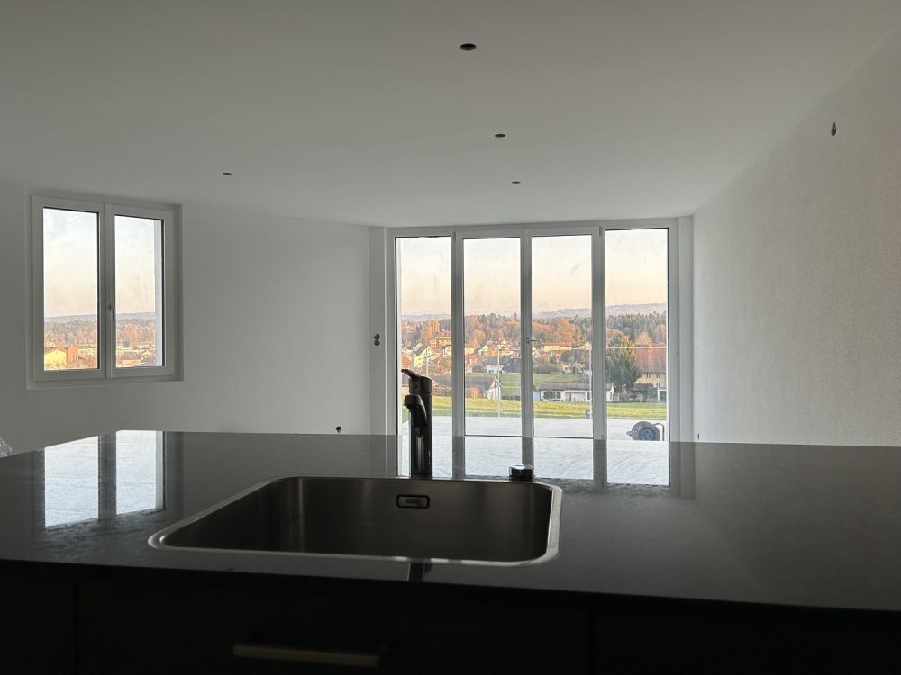 Erstvermietung: Exklusive 4.5-Zimmer-Neubauwohnung mit Balkon, Weitsicht und naturnaher Lage - Bild 1