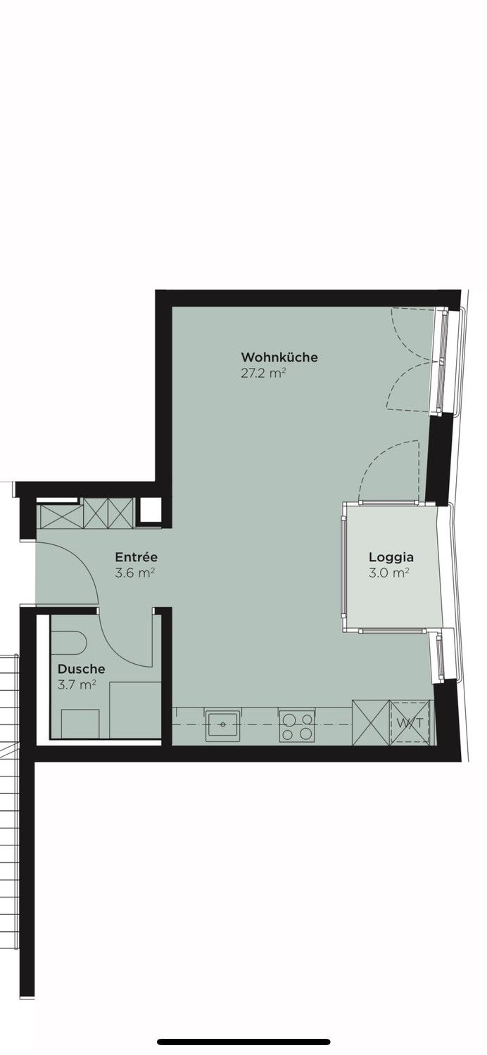 Wohnung 1.5 Zimmer in Erlenbach - Bild 3