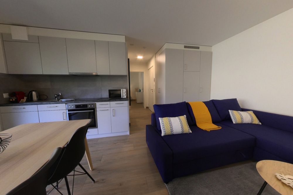 Bright 1 bedroom apartment with terrasse and parking lot, close to green spaces - Bild 3