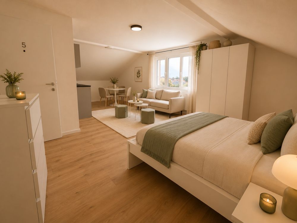 1 Zimmer Wohnung Möbliert ! Frisch Renoviert - Bild 5