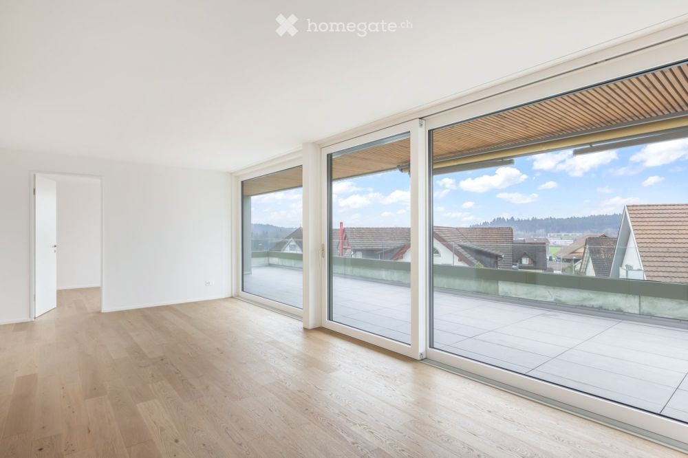 Sonnige 3.5 Zi. Neubau-Terrassenwohnung mit Weitsicht in die Berge und Eigentumsstandard - Bild 3