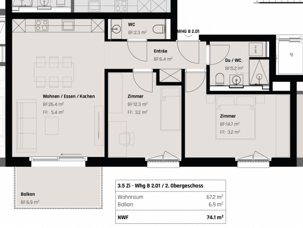 Premium Living: Exklusive 3.5-Zimmer-Wohnung in urbanem Ambiente - Bild 9