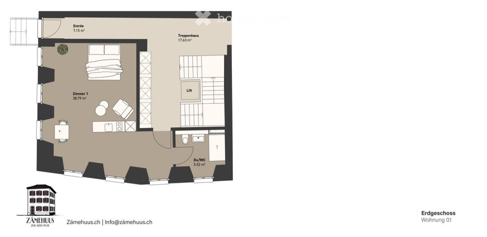 Wohnung 0.1 im luxuriösen Zämehuus! Gemeinsam Wohnen. Privat Leben. Auf über 300 m² - Bild 8