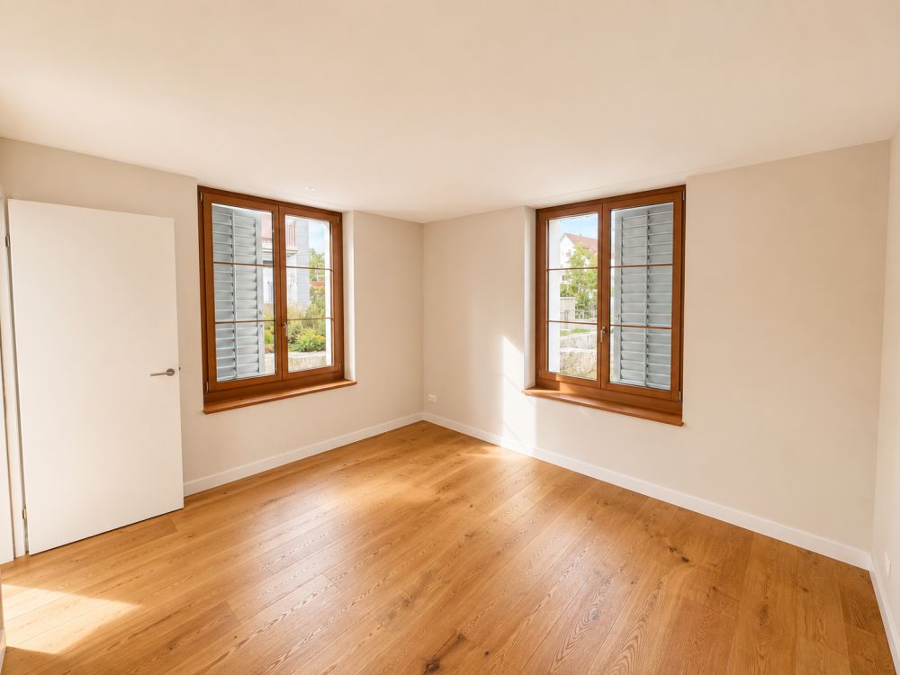 3.5-Zimmerwohnung mit Terrasse: ländlich mit Stadtanschluss leben - Schlafzimmer/Büro