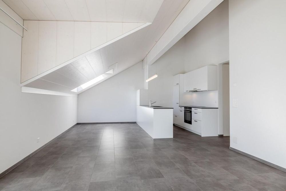 3.5-Zimmer-Neubauwohnung mit Charme und traumhafter Aussicht - Das Foto zeigt eine vergleichbare Wohnung und dient nur zur Veranschaulichung.