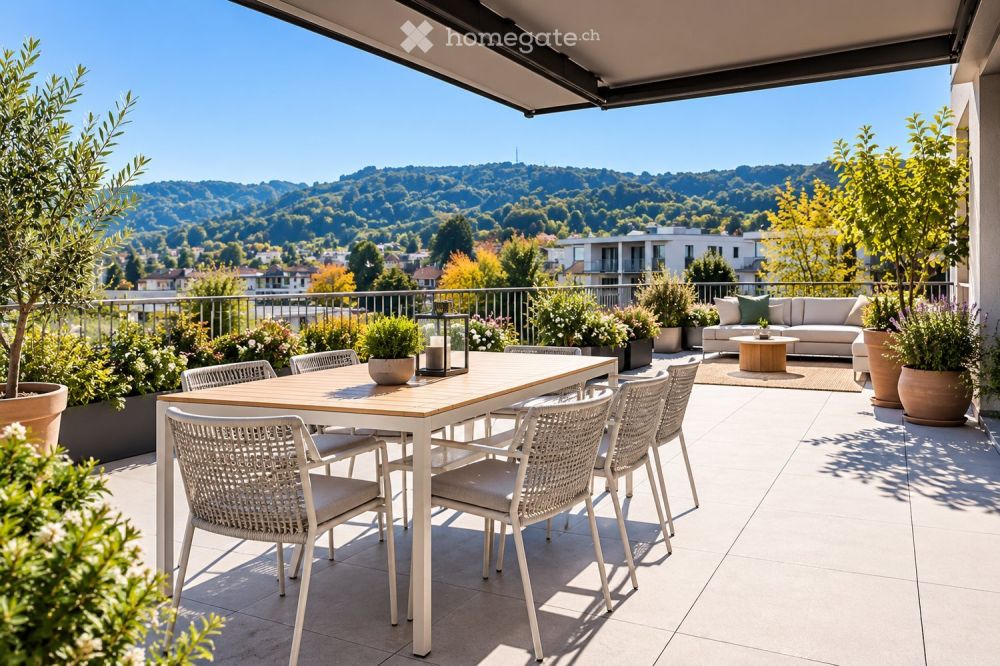 4.5-Zimmer-Attikawohnung in Suhr mit grosser Dachterrasse - Bild 1