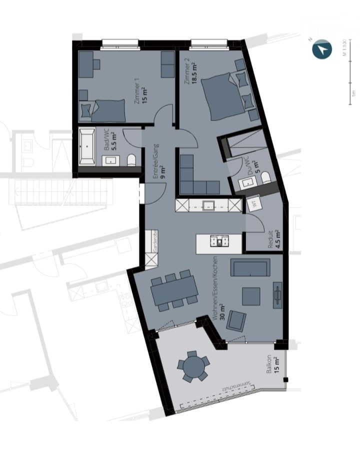 Neubau-Wohnung 3.5 Zimmer im Mattenpark Othmarsingen - Bild 5