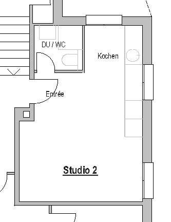 Wir vermieten in Kottwil eine helle 1-Zimmer-Wohnung - Bild 1