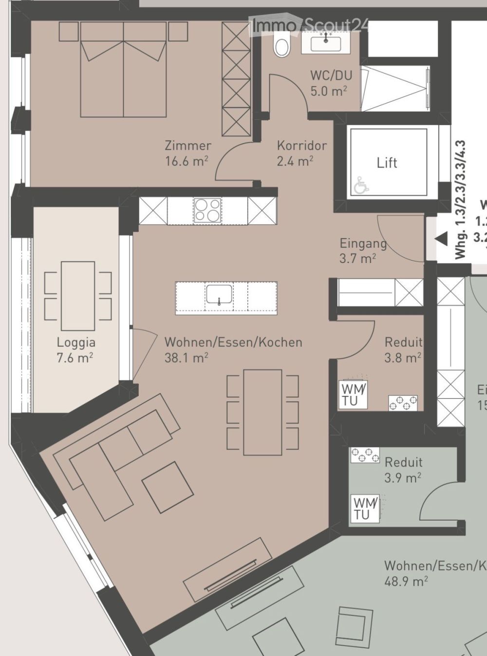 Nachmieter gesucht für moderne 2.5-Zimmer-Wohnung im Neubau am Postplatz in Wohlen - Bild 11