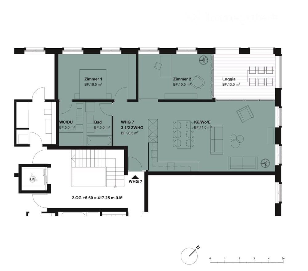 3.5 Zimmer-Neubau-Eigentums-Wohnung an der Seestrasse 23 in Wädenswil - Bild 10