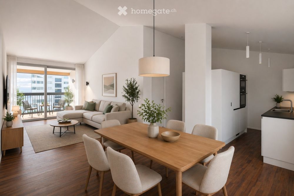 Zentral & naturnah: Moderne 4.5-Zimmer-Dachwohnung in Neubau in Einsiedeln (Erstbezug) - Bild 1