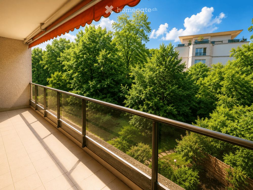 Magnifique 5.5 pièces traversant avec vue verdure et piscine – Florissant Apartment in Genève - Bild 2