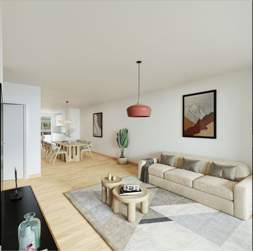Logement à loyer libre – Appartement de 3 pièces au 5ème étage aux Acacias - Bild 4