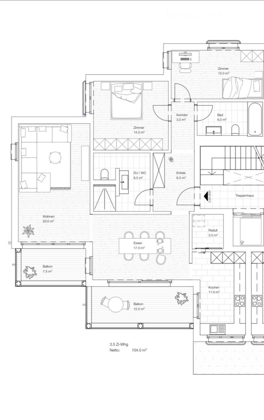 3.5 Zimmer-Wohnung in Fischbach LU - Bild 5