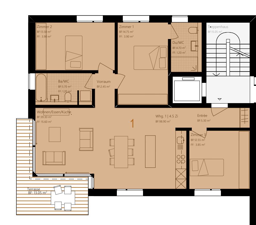 Nachmieter gesucht! Top 4.5 Zimmer Gartenwohnung - Bild 9
