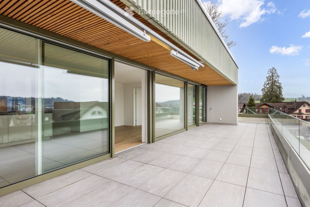 Sonnige 3.5 Zi. Neubau-Terrassenwohnung mit Weitsicht in die Berge und Eigentumsstandard - Bild 4