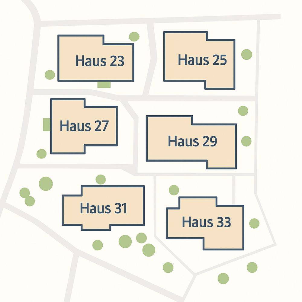 3.5-Zimmer-Neubauwohnung mit gemütlicher Loggia - Übersicht Überbauung