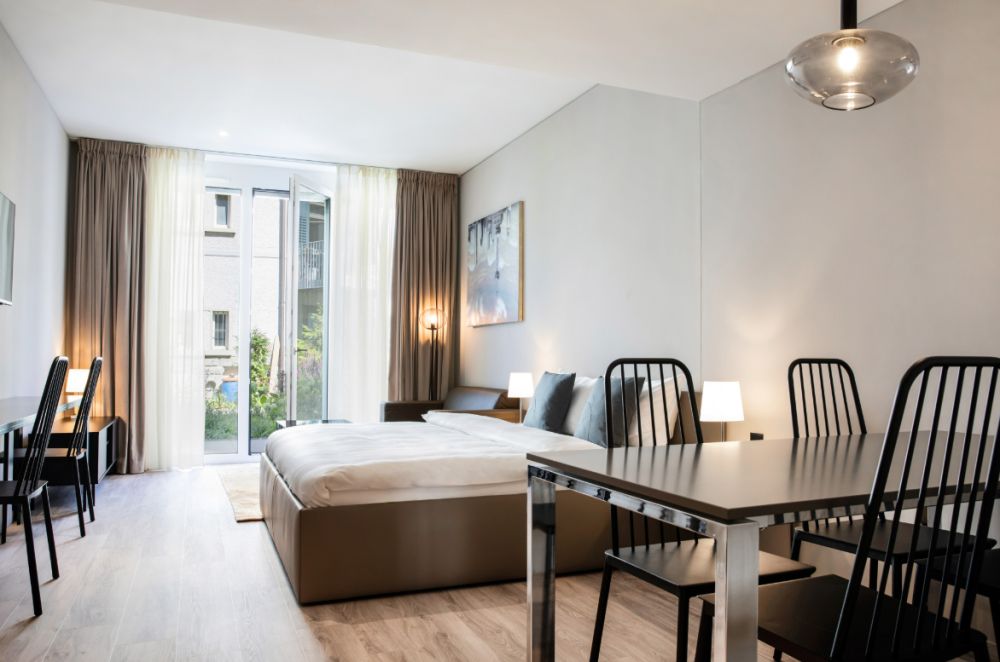 Möbliertes Studio (32 m²) mit direktem Gartenzugang in St. Fiden - Bild 1