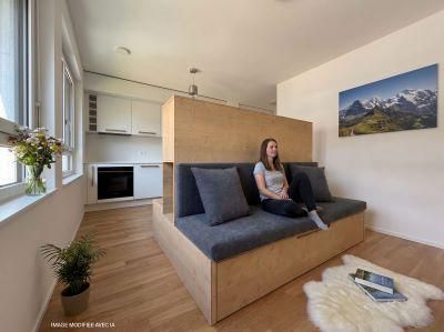 Charmant Studio Meublé au 1ème étage au coeur du quartier Greenparc (I-101) - Appartement 1.5 pièces - image - 3