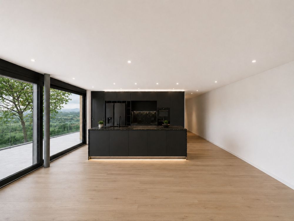 Luxuriöse Neubau-Attikawohnung mit traumhafter Seesicht - Visualisierung Küche