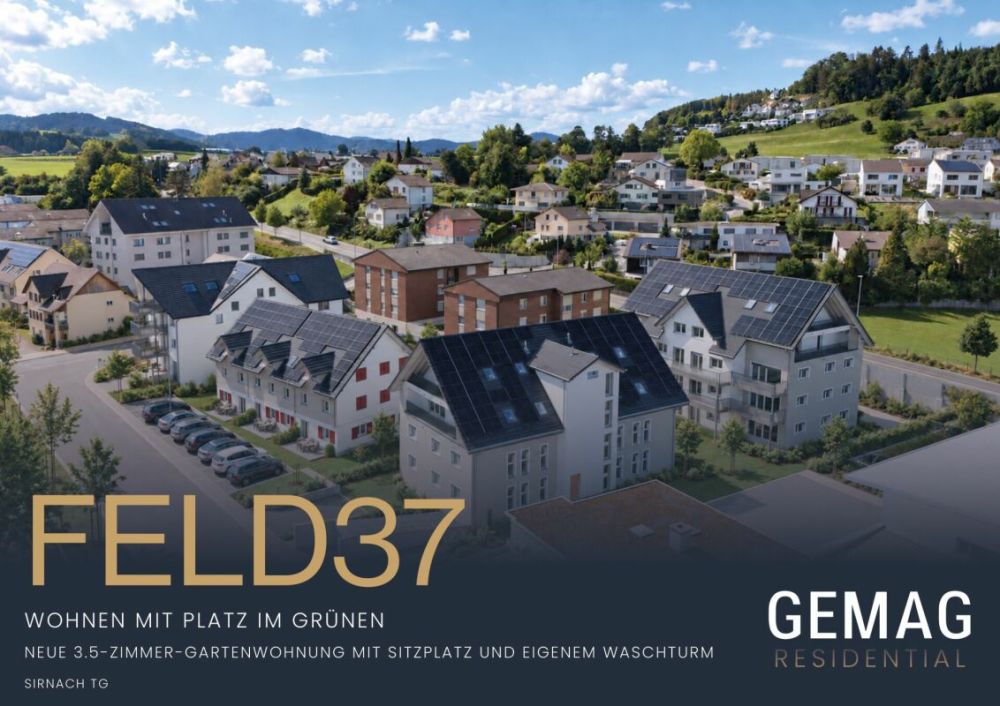Neue 3.5-Zimmer-Gartenwohnung mit Sitzplatz und eigenem Waschturm - Bild 1