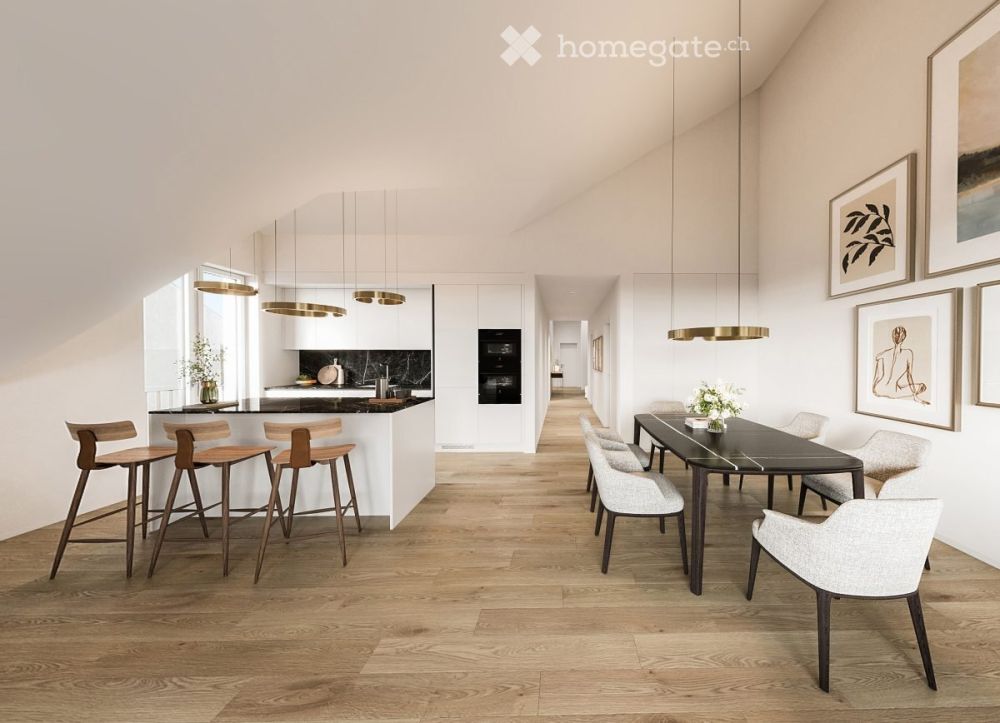 1. Vermietung | 4.5-Zimmer-Dachwohnung mit Panoramaaussicht und exklusivem Ausbaustandard - Bild 2