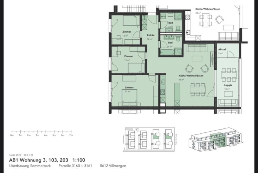 4.5-Zimmer-Neubauwohnung (118 m²) mit traumhafter Bergsicht & grossem Balkon  Nachmieter - Bild 5