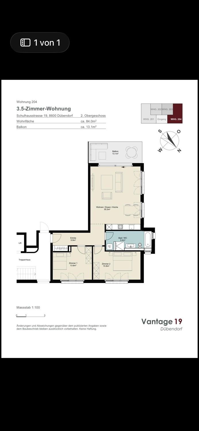 3.5 Zimmer Neubau in Dübendorf per 16.10.2026 zu vergeben - Bild 10