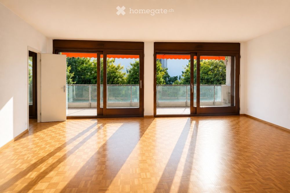 Magnifique 5.5 pièces traversant avec vue verdure et piscine – Florissant Apartment in Genève - Bild 1