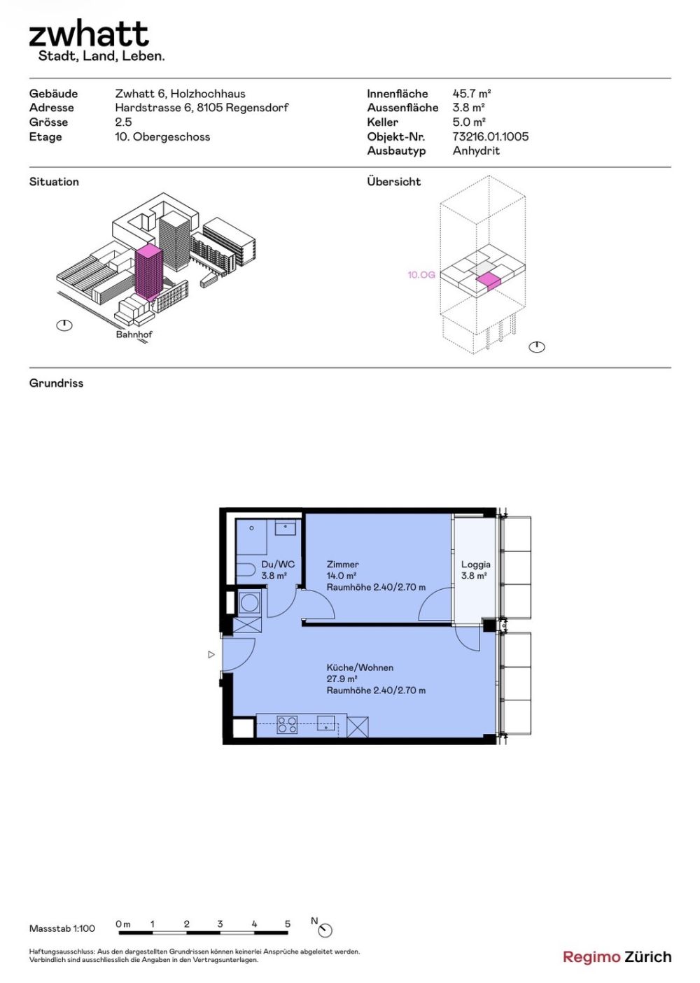 2 ½ Zimmer-Wohnung in Regensdorf mieten - Bild 3