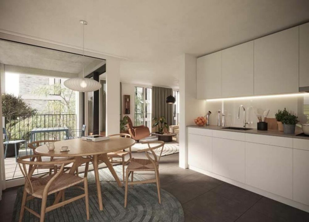 Xaver-Areal, Binningen - moderne 4 1/2-Zimmer-Wohnung im 2.OG - offene Küche - Wohn-/Esszimmer