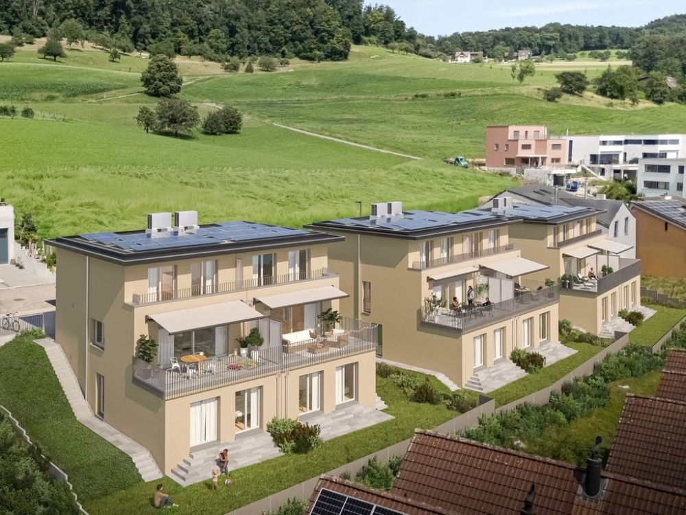 ERSTVERMIETUNG 6.5-Zi.-Reiheneinfamilienhaus mit PV-Anlage - obererchrueziweg_Aussen_Vogelperspektive_Fenster_neu.jpg