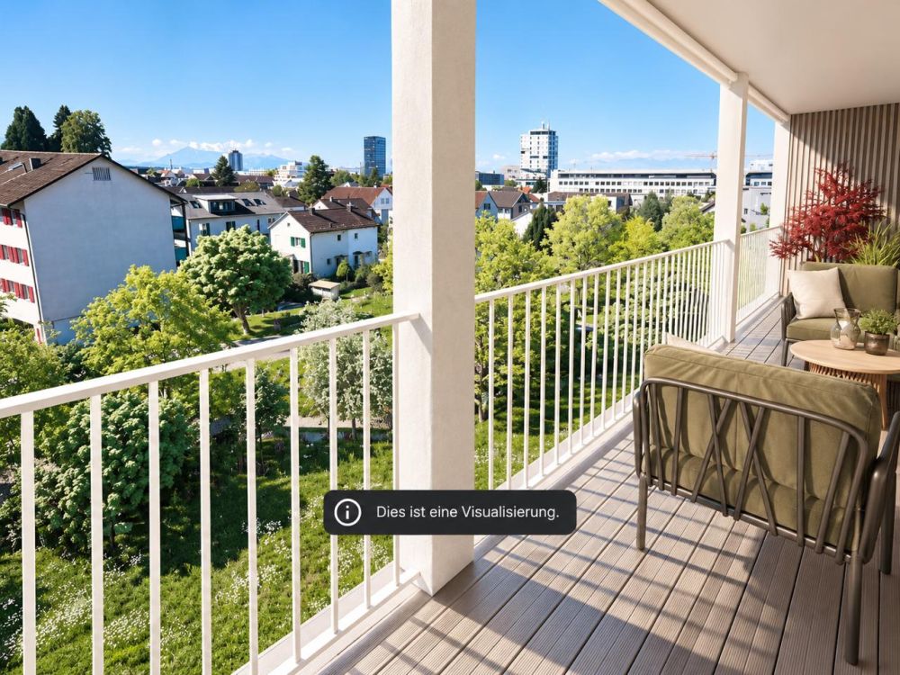 Moderne 3.5-Zimmer-Wohnung mit Bergblick und Balkon in Zug - Bild 10