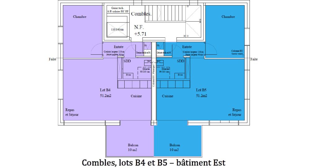 Appt neuf de 2.5 pces - Combles Splendide vue sur les Alpes et le lac - B4