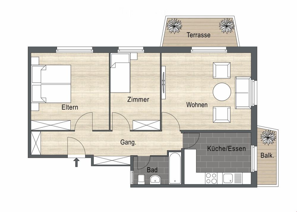 3 Zimmer Wohnung, zentrale Lage sucht Sie als neue Mieterin / neuen Mieter - Bild 7
