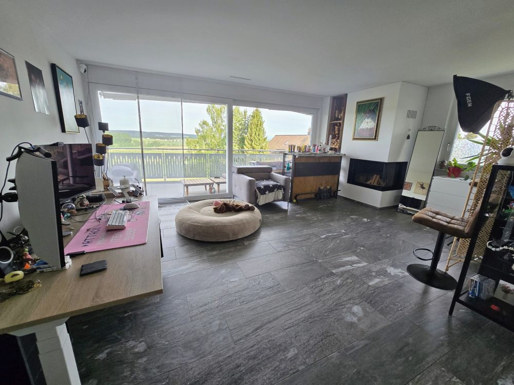 Helle naturnahe 4.5-Zimmer-Wohnung mit Balkon und herrlicher Aussicht in Neerach - Bild 1