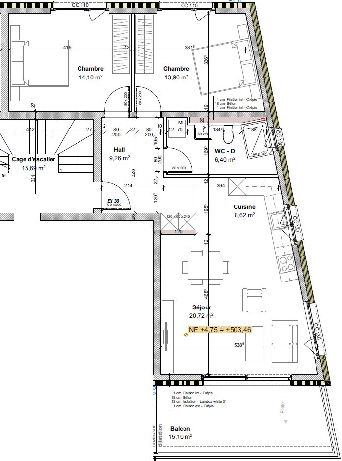 Nouveaux appartemnts en location à St-Pierre-de-clages - 5 appartements neufs de 3.5 pièces - Bild 7