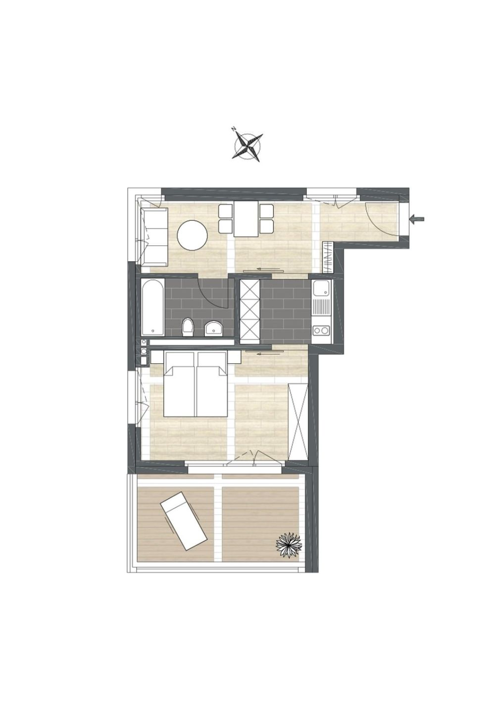 Neuwertige 2-Zimmer-Attika-Wohnung mit grosser Dachterrasse & Weitsicht in Uster - Bild 12