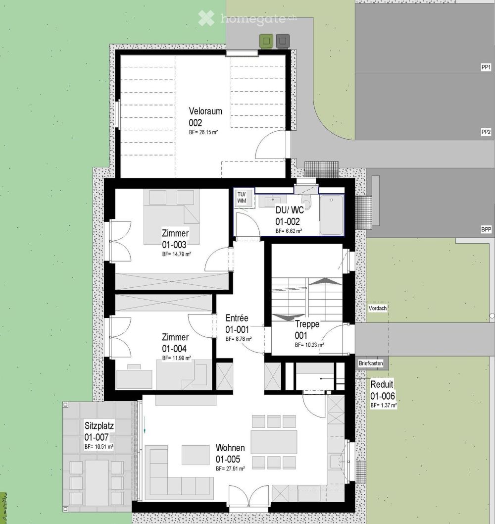 Moderne 3.5-Zimmer-Neubauwohnung mit Balkon in Sursee - Bild 1
