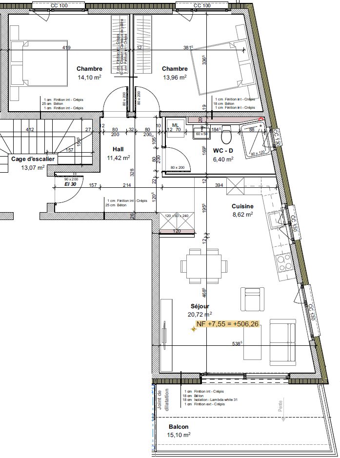 Nouveaux appartemnts en location à St-Pierre-de-clages - 5 appartements neufs de 3.5 pièces - Bild 9