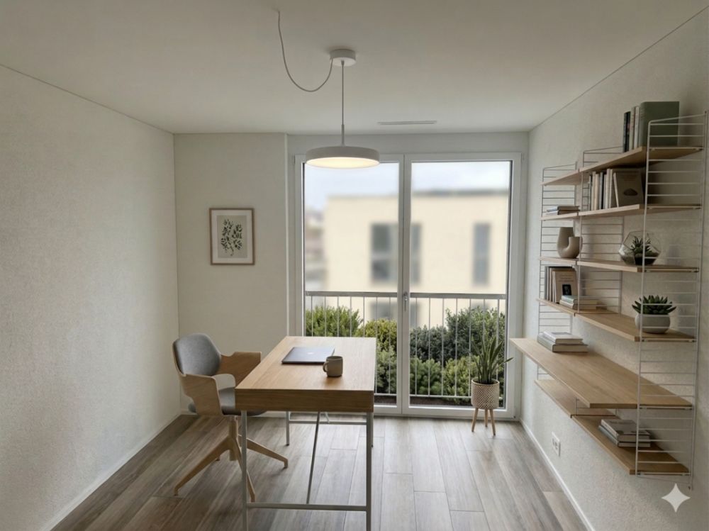 ERSTBEZUG Neubau - Sonniges Wohnen am ehemaligen Rebhang in Stäfa - Büro (visualisiert)