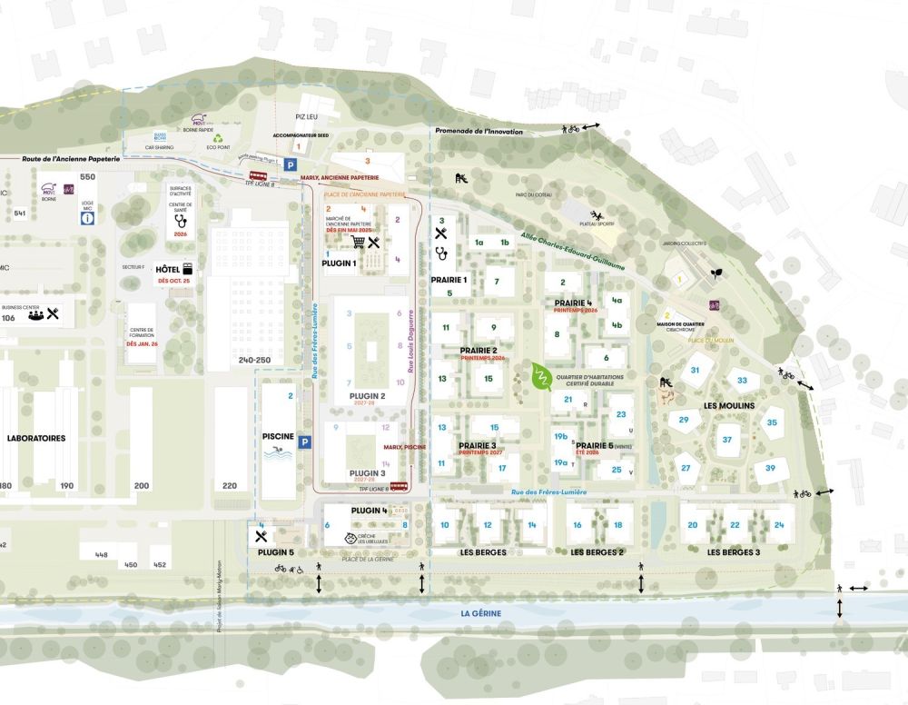Magnifique 2.5 pièces neuf à Marly ! - Plan du quartier
