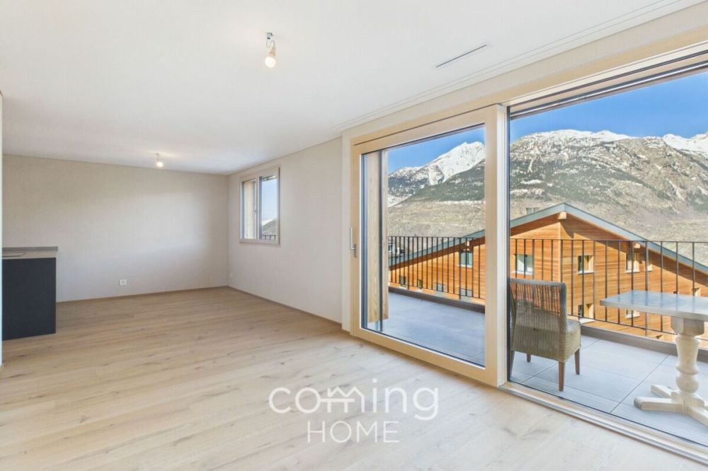 Helle Neubau-Mietwohnung in Ried-Brig - 2.5 Zimmer mit Balkon und Panoramablick auf Belalp und Rhonetal - Bild 4