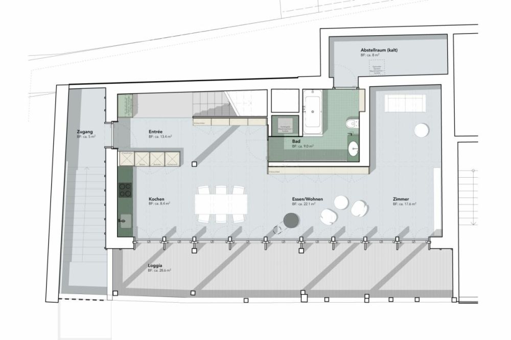 Erstbezug 4.5-Zimmerwohnung Maisonette - Obergeschoss