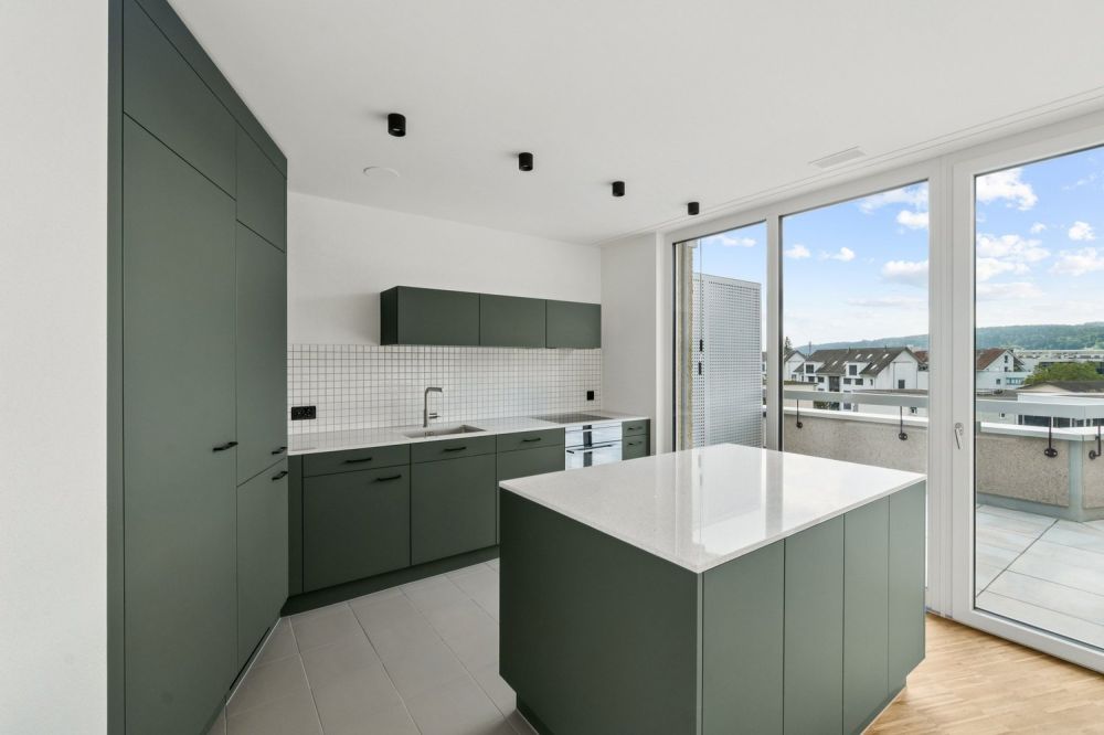 Über den Dächern von Dübendorf - zuhause ankommen mit Ausblick - Küche